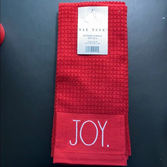 Rae Dunn Christmas Hand Towels 2pk
